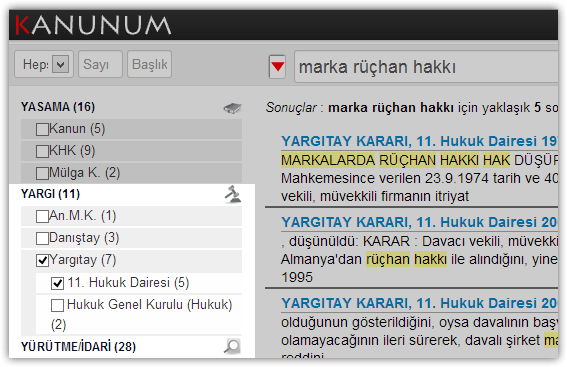 Filtreleme: Yargıtay / 11. Hukuk Dairesi